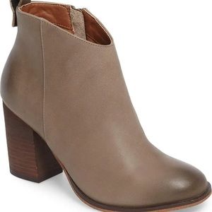 Nordstrom BP Lance Booties Grey Burnished Leather